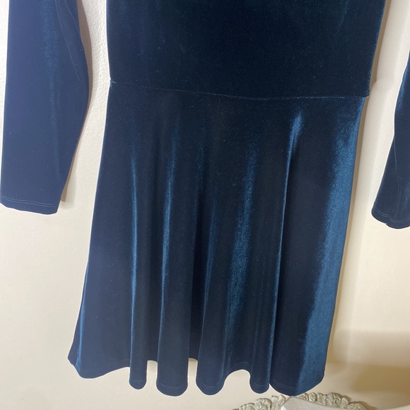 NWT American Apparel Velvet Skater Dress - Picture 5 of 9